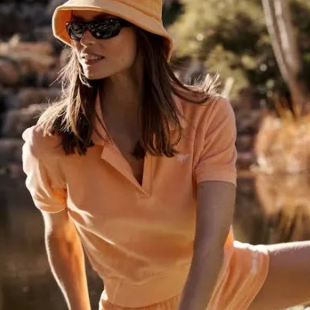 Sporty & Rich Velour Polo